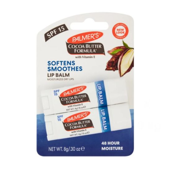 Picture of PALMERS COCOA BUTTER LIP BALM TWIN PACK 8g