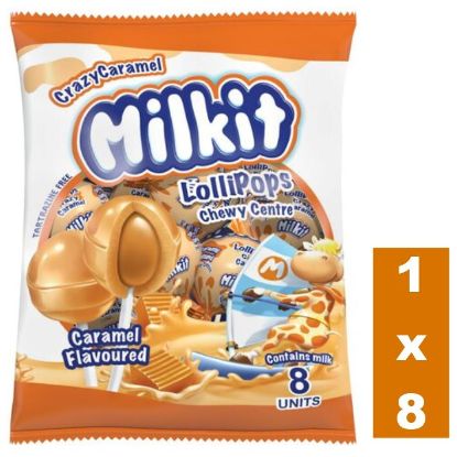 Picture of MILKIT POPS CRAZY CARAMEL 8's