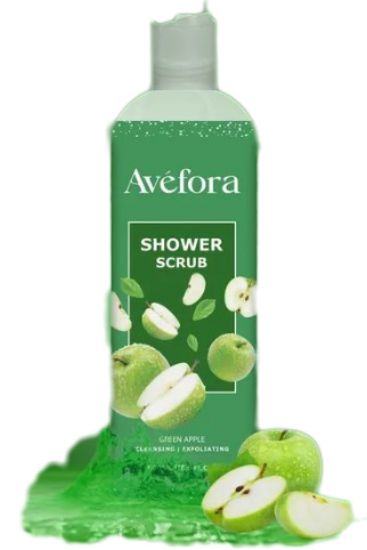Picture of AVEFORA GREEN APPLE SHOWER SCRUB 500ml