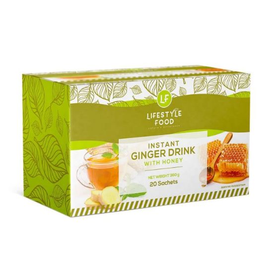 Picture of LIFESTYLE FOOD INSTANT GINGER TEA & HONEY 20's