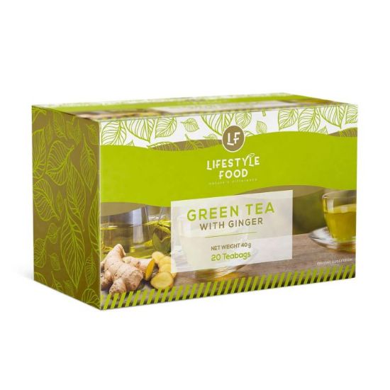 Picture of LIFESTYLE FOOD INSTANT GREEN TEA & GINGER 20's