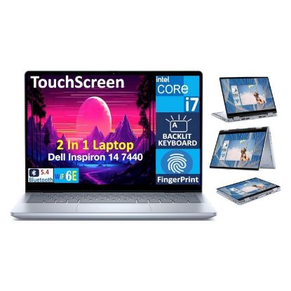 Picture of DELL INSPIRON 14 7440 2 IN 1  CORE 7 150U 14TH GEN 16GB 1TB SSD 14" TOUCHSCREEN