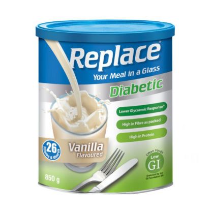 Picture of REPLACE DIABETIC MEAL REPLACEMENT VANILLA FLAVOURED 850g  