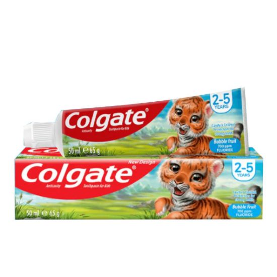 Picture of COLGATE KIDS 2-5 YEARS BUBBLEFRUIT TOOTHPASTE 50ml 