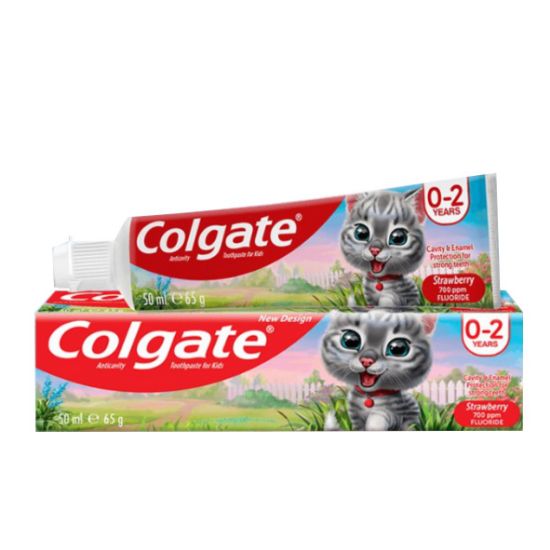 Picture of COLGATE KIDS 0-2 YEARS STRAWBERRY TOOTHPASTE 50ml
