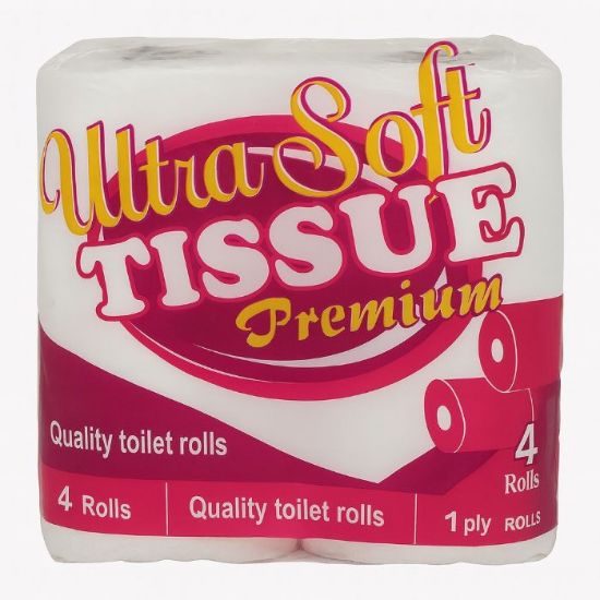 Picture of ULTRA PREMIUM 1 PLY WHITE TISSUES 1x4