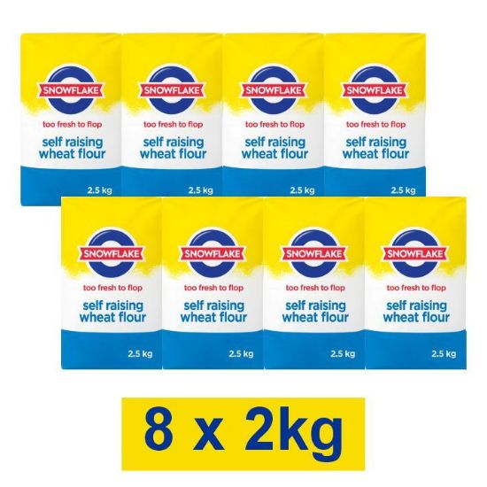 Picture of SNOWFLAKE SELF-RAISING WHEAT FLOUR 8X2.5KG