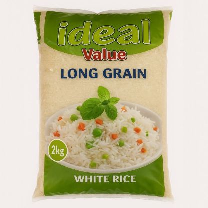 Picture of IDEAL VALUE LONG GRAIN WHITE RICE 2KG