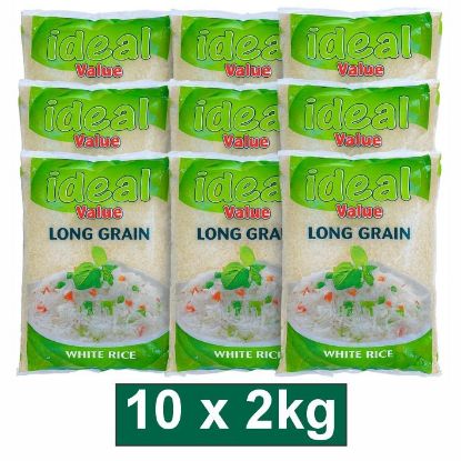 Picture of IDEAL VALUE LONG GRAIN WHITE RICE 10X2KG