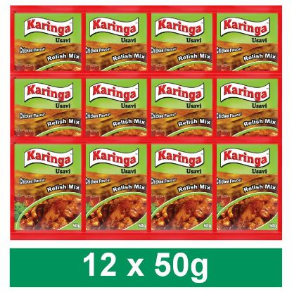 Picture of KARINGA USAVI CHICKEN FLAVOUR RELISH MIX 12x50g