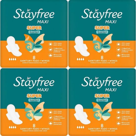 Picture of STAYFREE SCENTED PADS 4x8S 