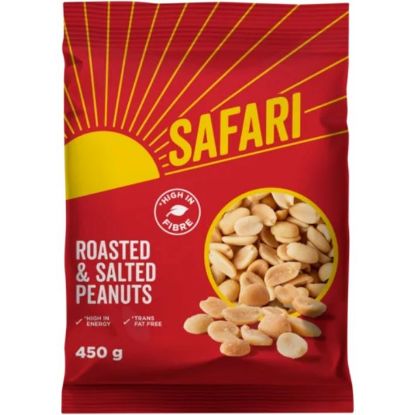 Picture of SAFARI PEANUTS ROASTED & SALTED 450g