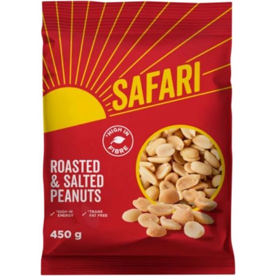 Picture of SAFARI PEANUTS ROASTED & SALTED 450g