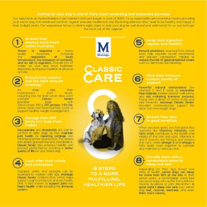 Picture of MONTEGO CLASSIC DOG FOOD SENIOR 25KG