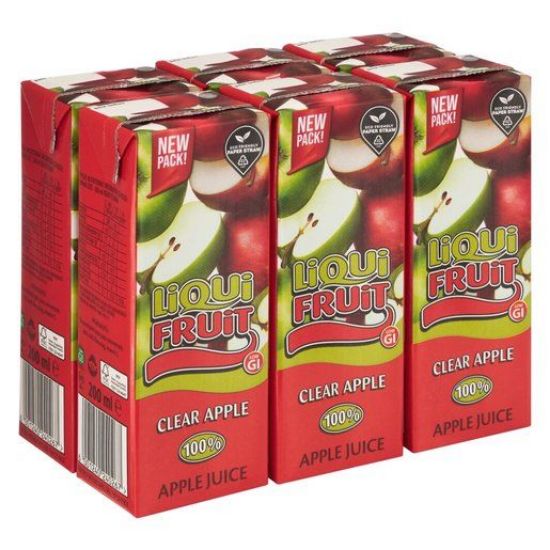 Picture of LIQUIFRUIT 100% APPLE JUICE 6x200ml