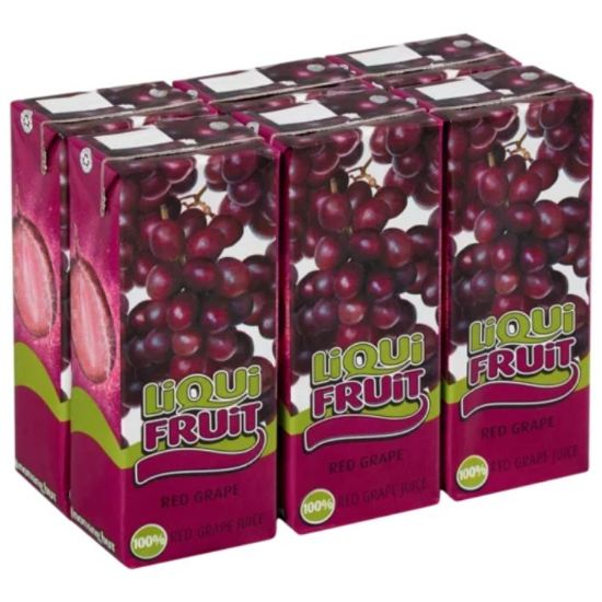 Picture of LIQUIFRUIT 100% RED GRAPE JUICE 6x200ml