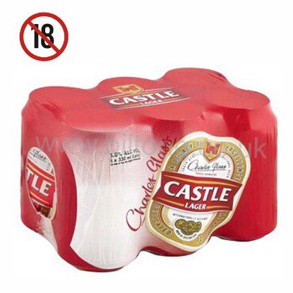 Picture of CASTLE LAGER CANS 6x330ml