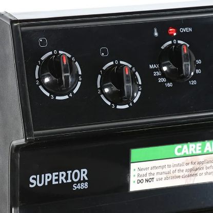 Picture of SUPERIOR S488 4 PLATE WITH GLASS ELECTRIC STOVE