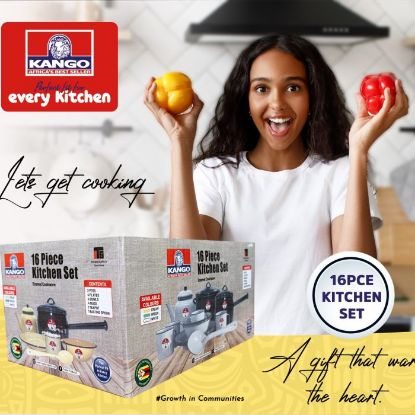 Picture of KANGO ENAMELWARE KITCHEN SET 16PC