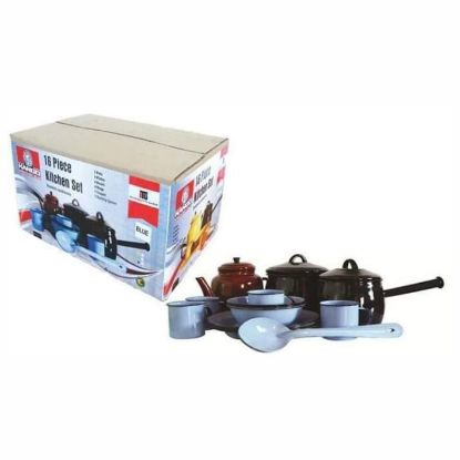 Picture of KANGO ENAMELWARE KITCHEN SET 16PC