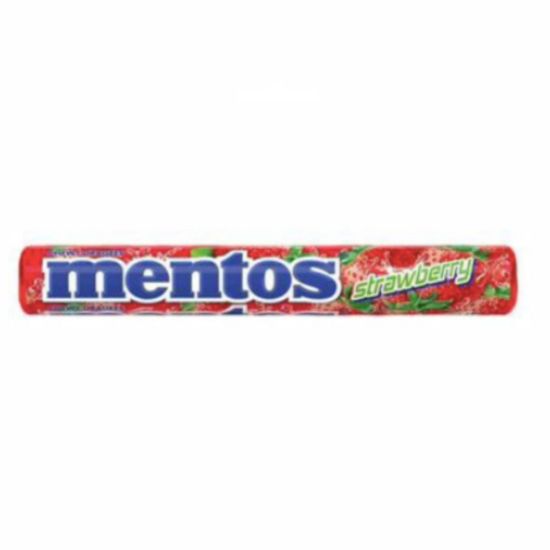 Picture of MENTOS STRAWBERRY FLAVOURED ROLLS 37.5g 