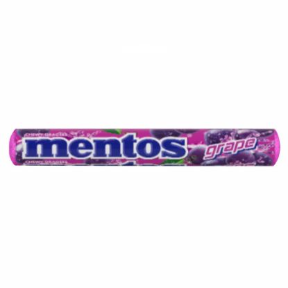 Picture of MENTOS GRAPE MIX FLAVOURED ROLLS 37.5g 