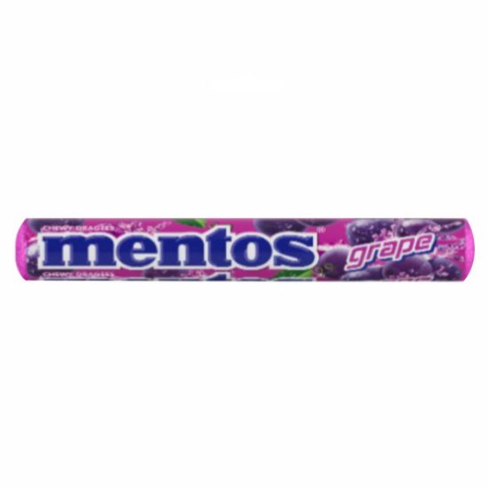 Picture of MENTOS GRAPE MIX FLAVOURED ROLLS 37.5g 