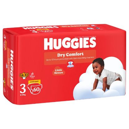 Picture of HUGGIES DRY COMFORT NAPPIES - SIZE 4, 1x56