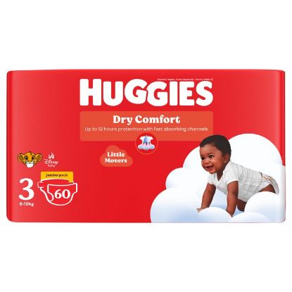 Picture of HUGGIES DRY COMFORT NAPPIES - SIZE 4, 1x56