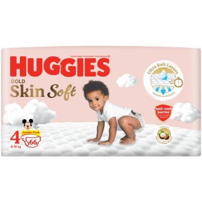 Picture of HUGGIES GOLD NAPPIES JUMBO SIZE 4, 66s