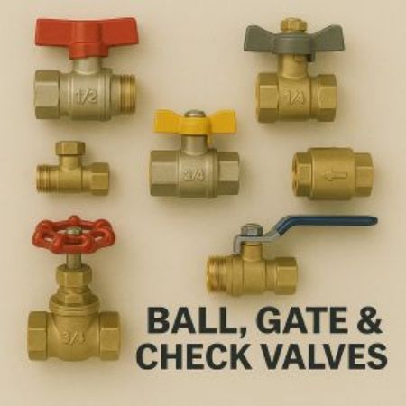 Picture for category Ball, Gate, Check, Cock & Angle Valves