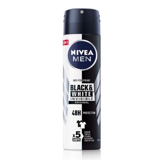 Picture of NIVEA MEN DEODORANT SPRAY - BLACK & WHITE ORIGINAL 150ml