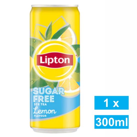Picture of LIPTON ICE TEA LEMON SUGAR FREE CAN 300ml