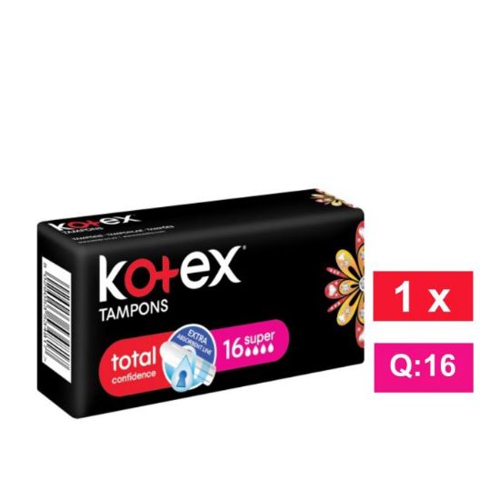 Picture of KOTEX TAMPONS SUPER TAMPONS 16's 