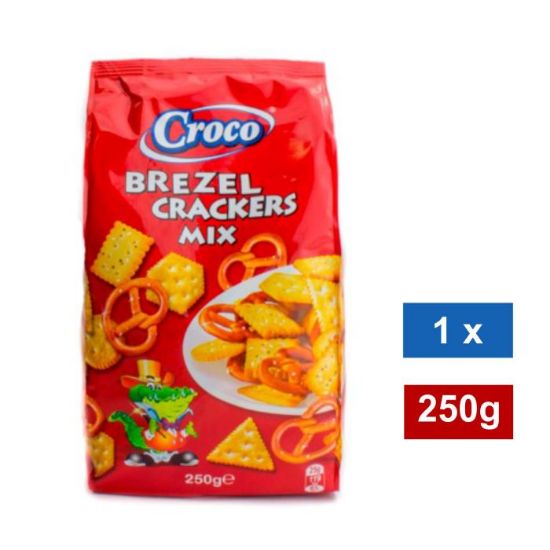 Picture of CROCO BREZELS & CRACKERS MIX 250g  