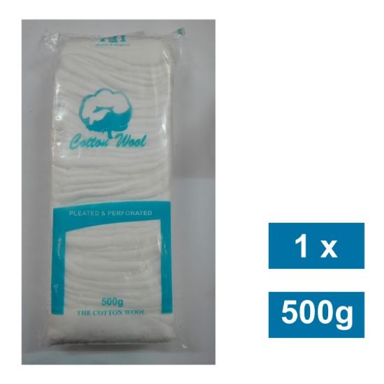 Picture of HEALTH & HYGIENE COTTON WOOL 500g