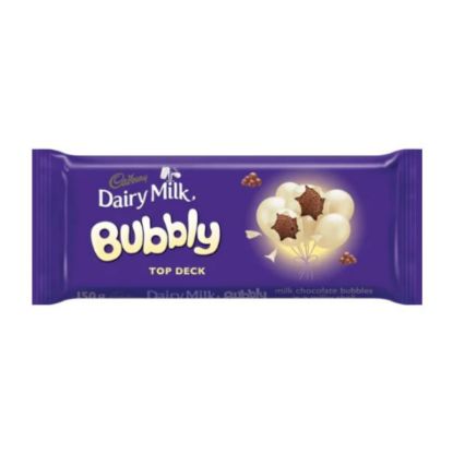 Picture of CADBURY DAIRY MILK BUBBLY TOP DECK CHOCOLATE SLAB 150g 
