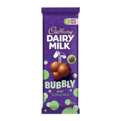 Picture of CADBURY DAIRY MILK BUBBLY MINT CHOCOLATE SLAB 87g 