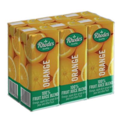 Picture of RHODES QUALITY 100% ORANGE JUICE 6x200ml