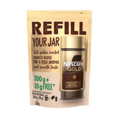 Picture of NESCAFE GOLD INSTANT COFFEE REFILL PACK SATCHET 220g