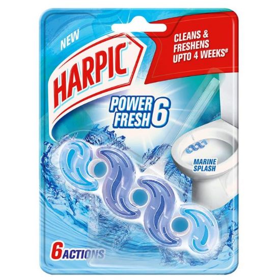 Picture of HARPIC FRESH POWER 6 - RIM CLIP - MARINE 35g