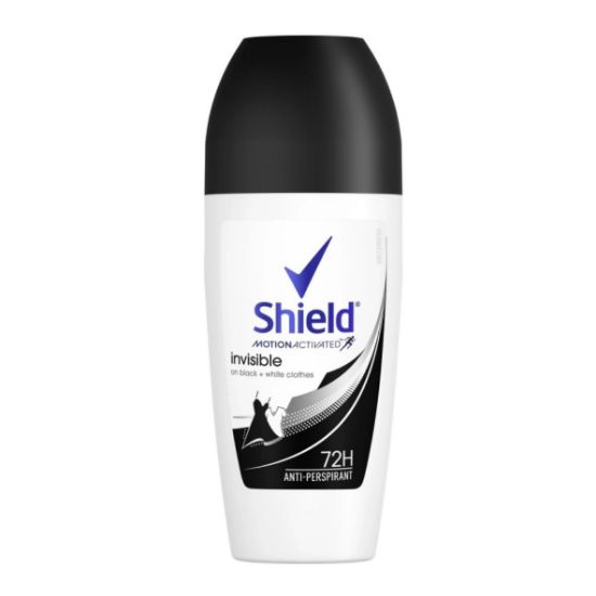 Picture of SHIELD WOMEN  INVISIBLE BLACK & WHITE  ANTI-PERSPIRANT ROLL ON 50ml  