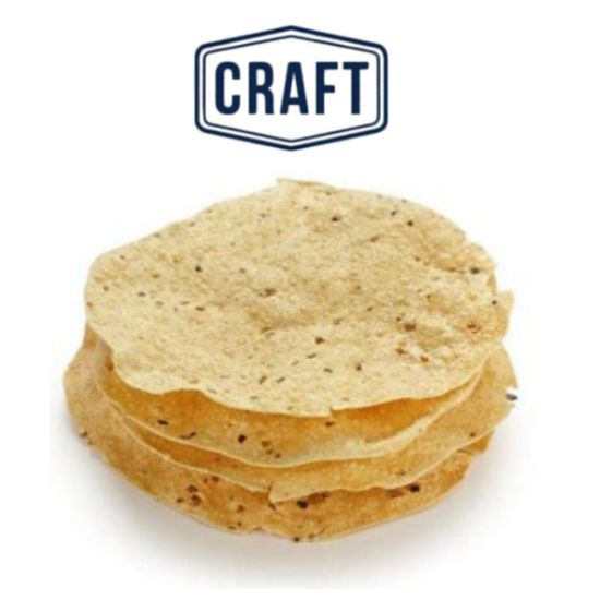 Picture of CRAFT CUMIN PAPPADUMS 100g 
