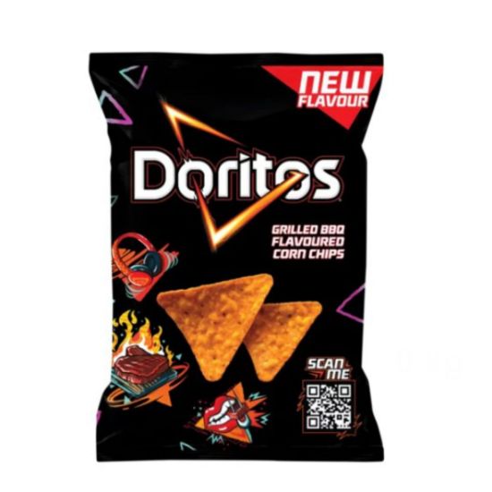 Picture of DORITOS GRILLED BARBEQUE FLAVOURED CORN CHIPS 145g