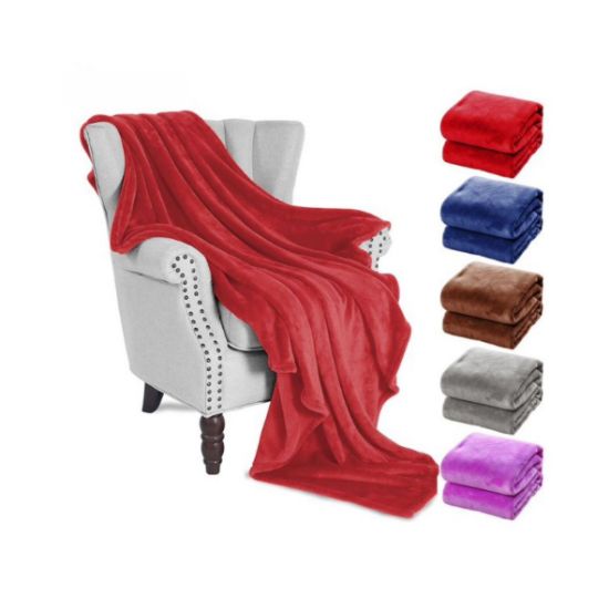 Picture of CATERWISE FLEECE THROW BLANKET ASSORTED COLOURS 1.5x1.8m