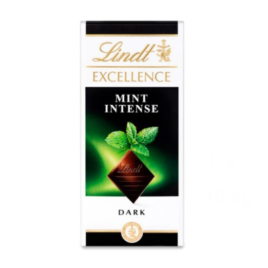 Picture of LINDT EXCELLENCE MINT INTENSE DARK CHOCOLATE SLAB 100G 