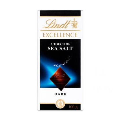 Picture of LINDT EXCELLENCE SEA SALT DARK CHOCOLATE SLAB 100G  