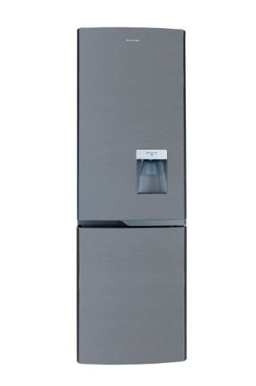 Picture of CAPRI TOP FRIDGE / BOTTOM FREEZER WITH WATER DISPENSER METALLIC 350L