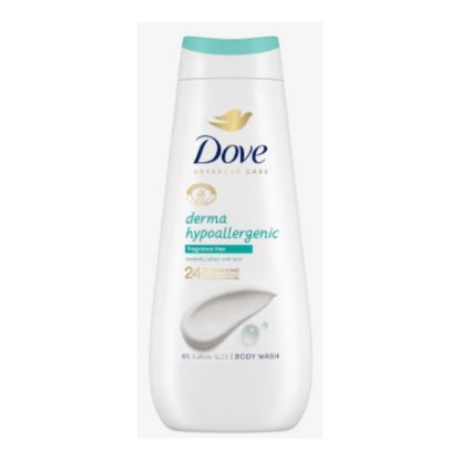 Picture of DOVE ADVANCED CARE DERMA HYPOALLERGENIC BODY WASH 400ml
