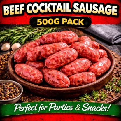 Picture of BEEF COCKTAIL SAUSAGE 500G